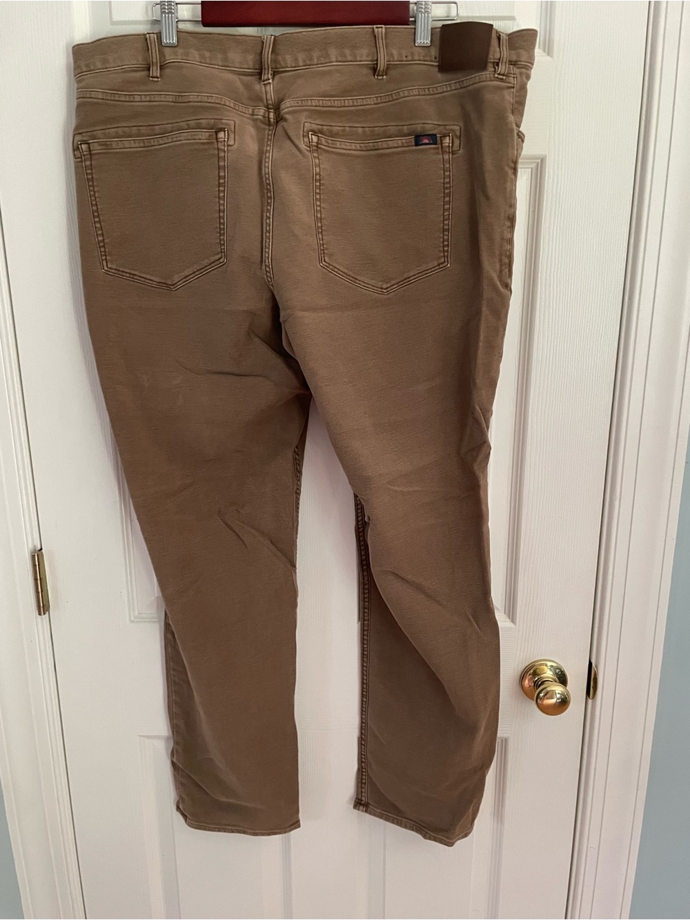 Faherty Men's Brown Jeans Classic Straight Fit
